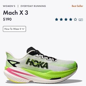 Hoka Match X3 running sneaker